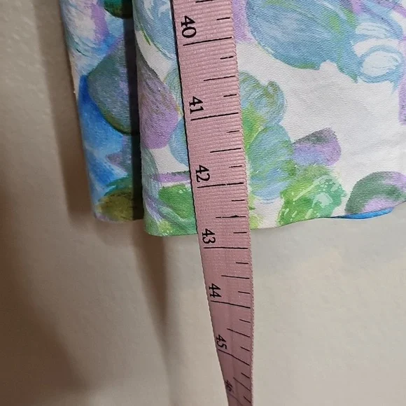 True Vintage Alix Of Miami 1950s Fit And Flare Floral Dress Blue, Green Cupcake - Picture 15 of 17